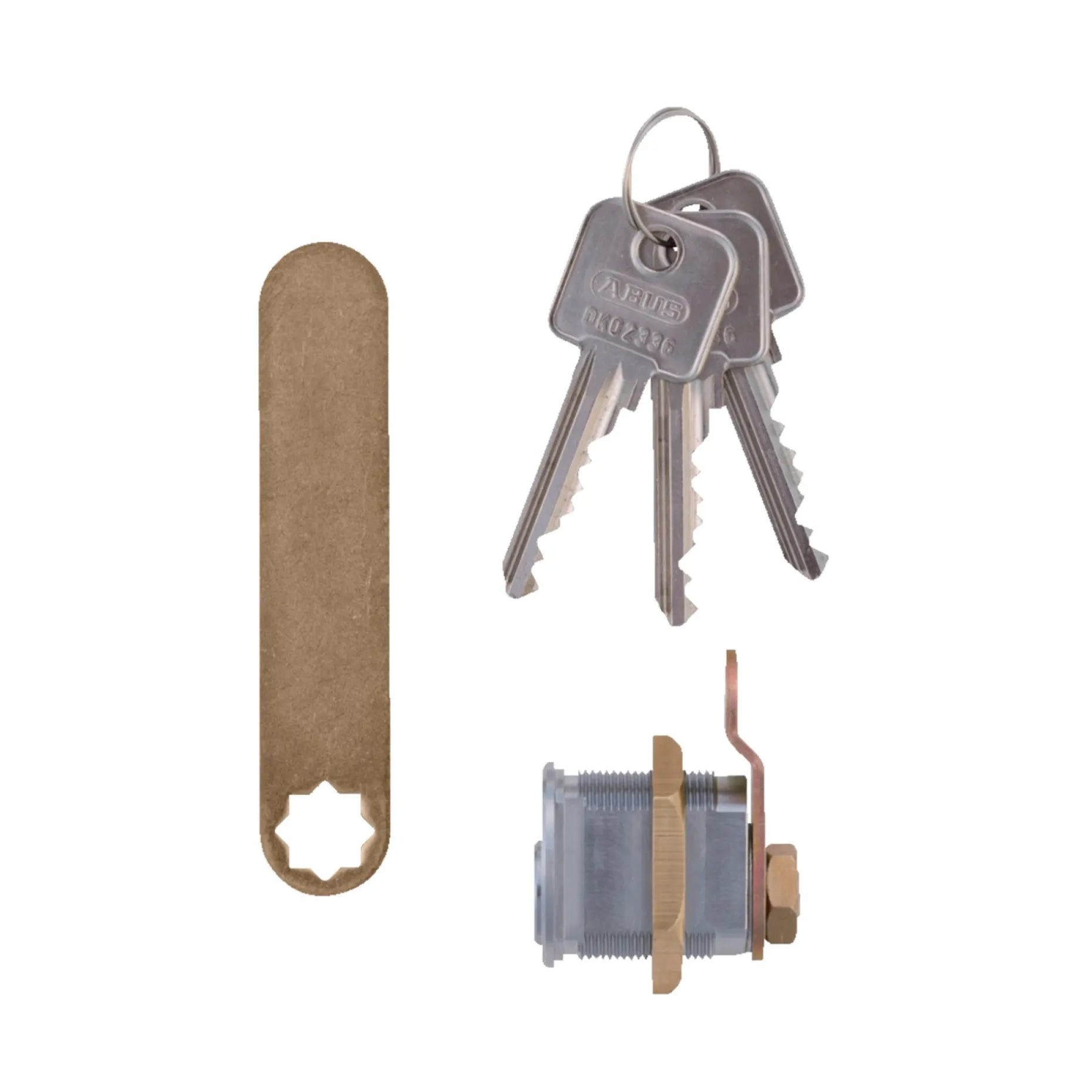 ABUS CYLINDER POSTKASSE GRÅ 1 STK