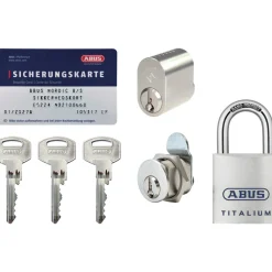 ABUS NX21 LÅSESÆT NIKKEL SÆT