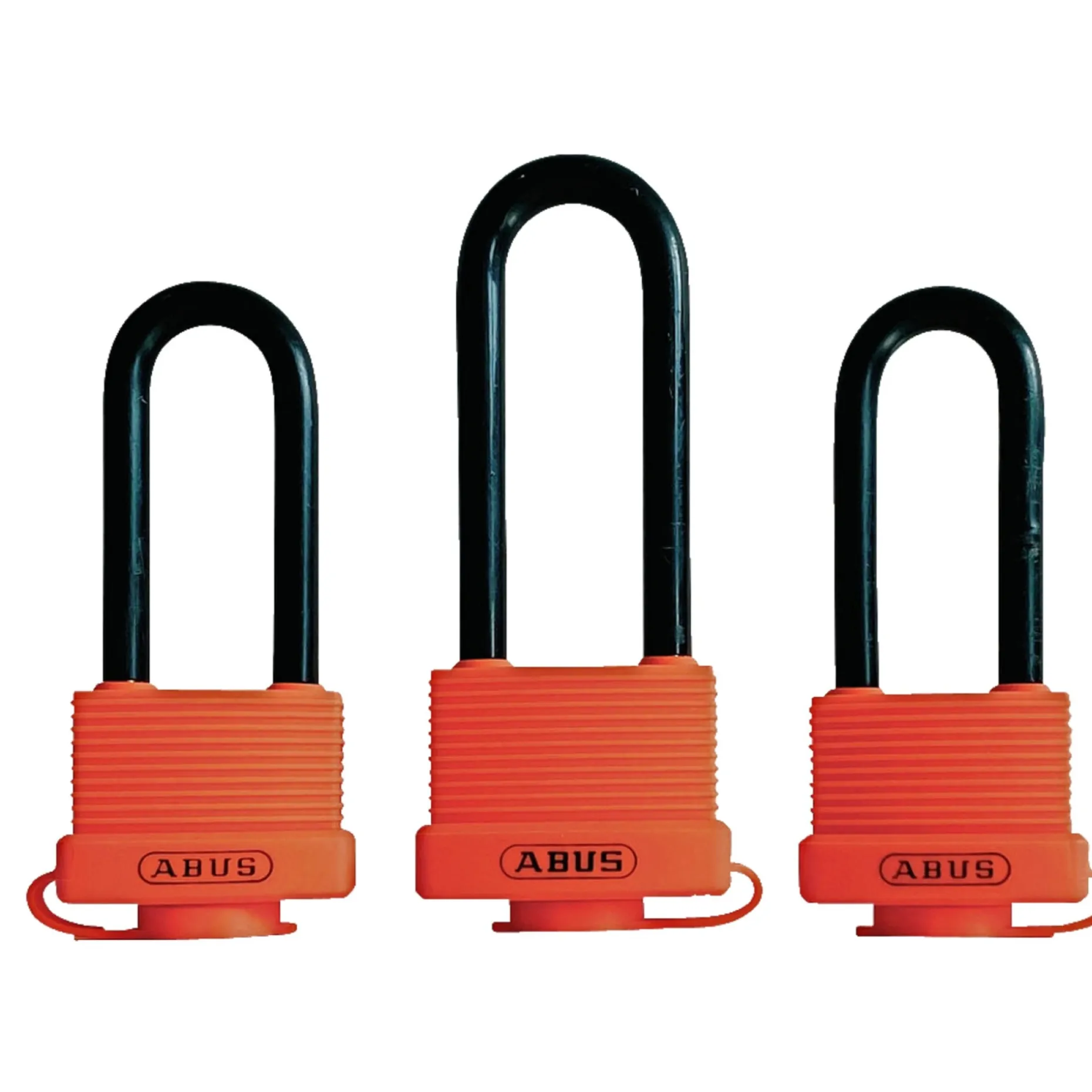 ABUS TRAILERSÆT M. 3 STK., 70IB HÆNGELÅS 2 STK. 45 MM/1 STK. 50 MM ORANGE 3 STK