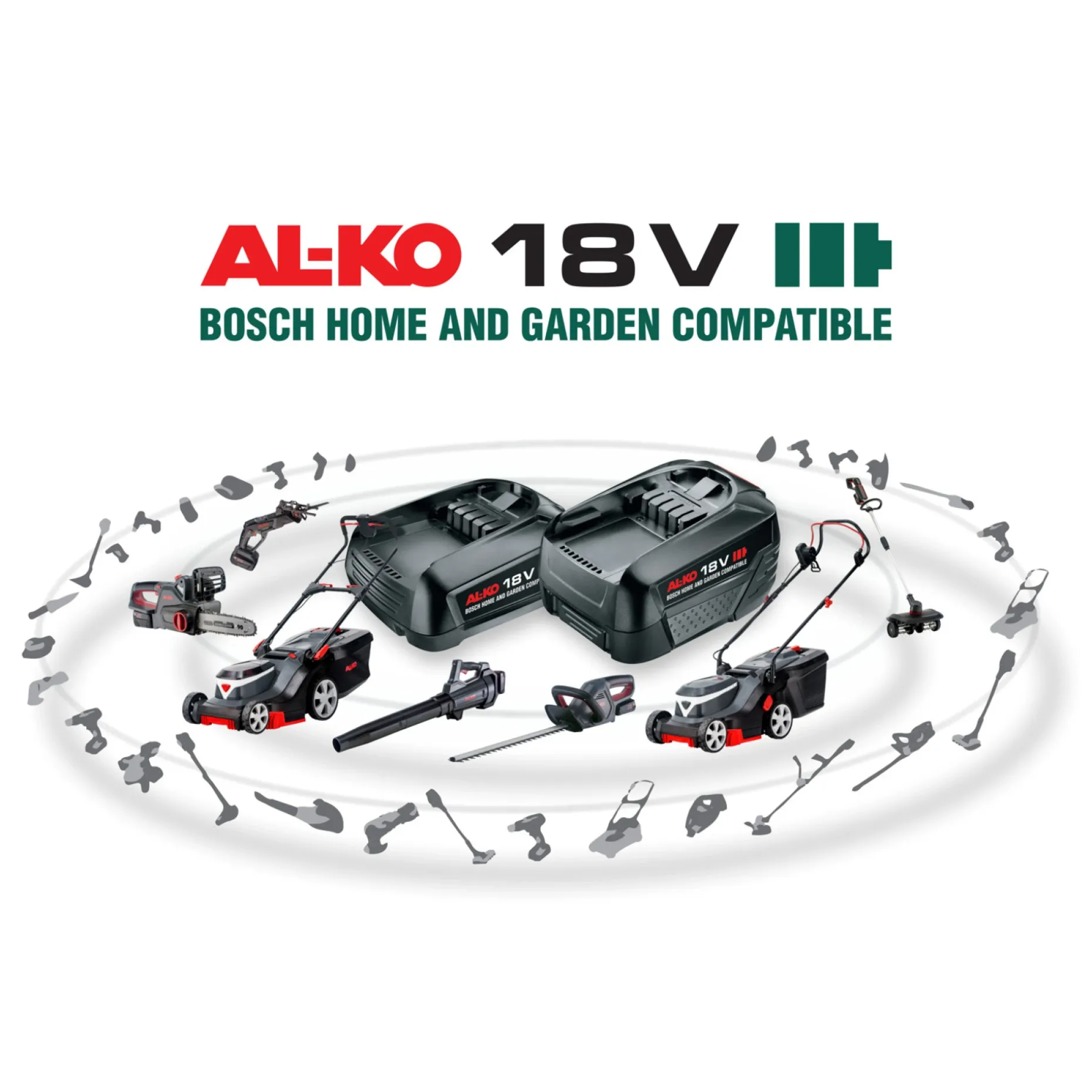 AL-KO 18V (BOSCH H&G) GT 1825 GRÆSTRIMMER 25 CM 18V UDEN BATTERI OG LADER