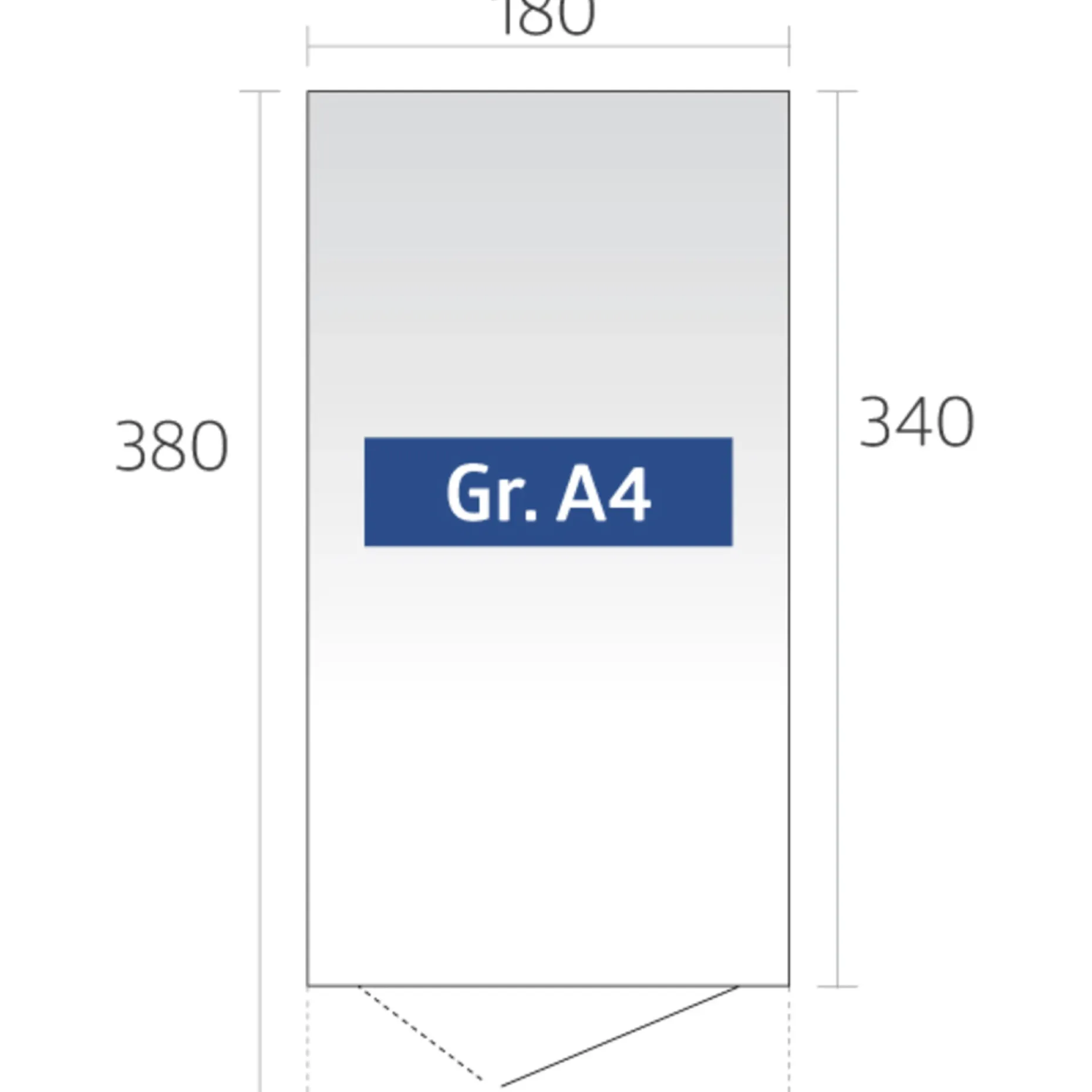 BIOHORT AVANTGARDE A4 REDSKABSRUM SØLV METALLIC 6,84 M2