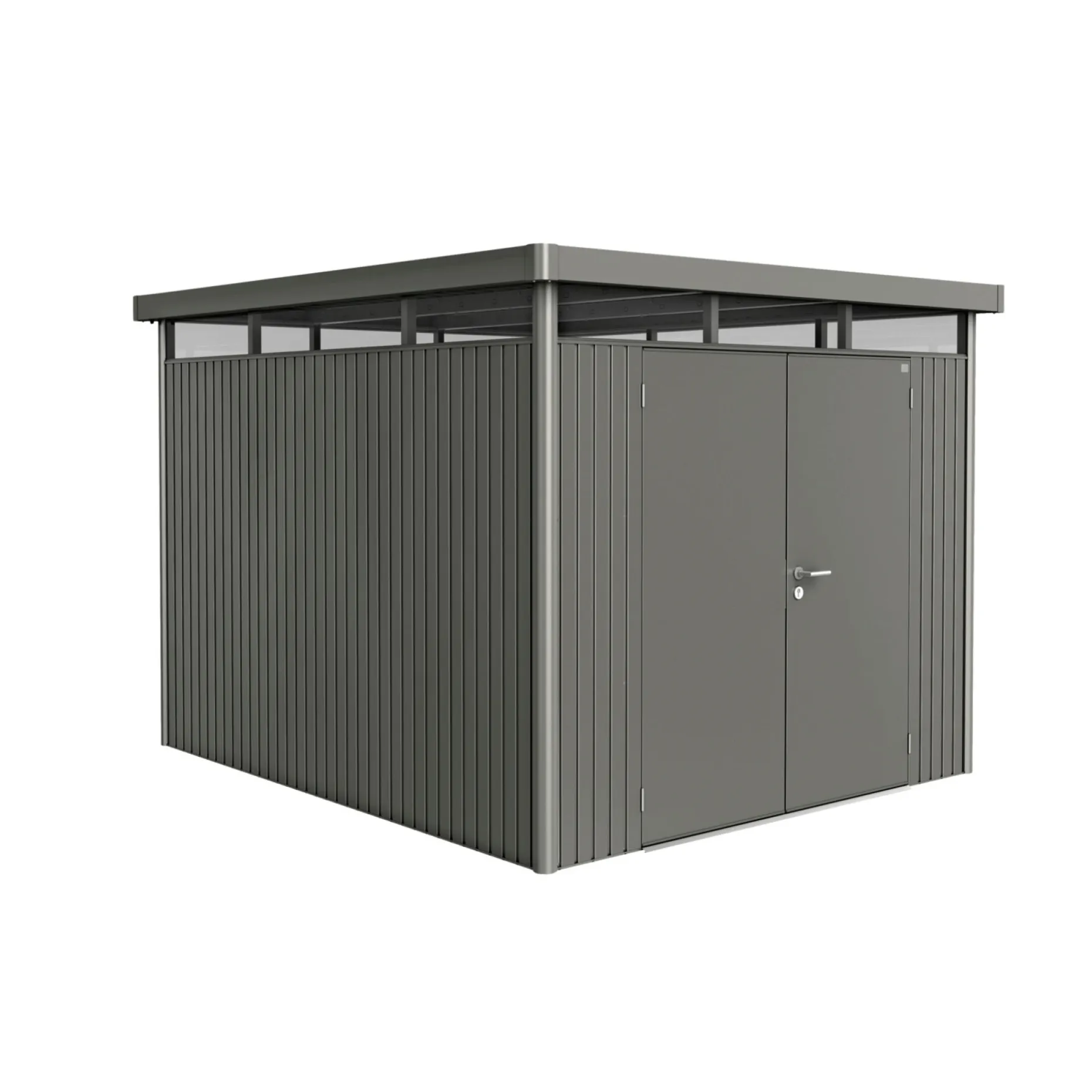 BIOHORT HIGHLINE H5 REDSKABSRUM KVARTSGRÅ METALLIC 8,66 M2