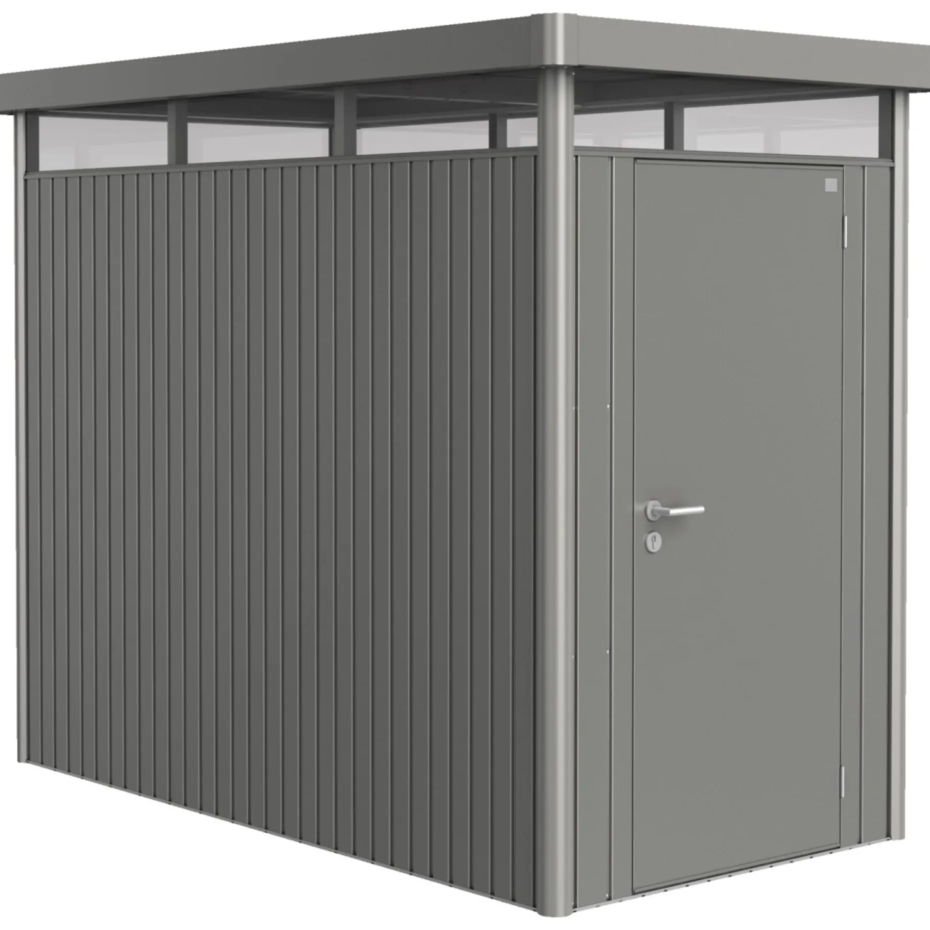 BIOHORT HIGHLINE HS REDSKABSRUM KVARTSGRÅ METALLIC 4,26 M2