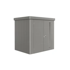 BIOHORT NEO 1B DOBBELTDØR REDSKABSRUM KVARTSGRÅ METALLIC 3,61 M2