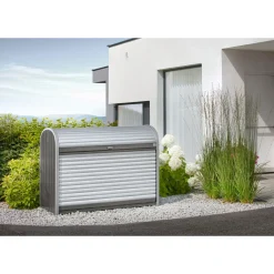 BIOHORT STOREMAX STR. 120 REDSKABSRUM KVARTSGRÅ METALLIC 0,85 M2