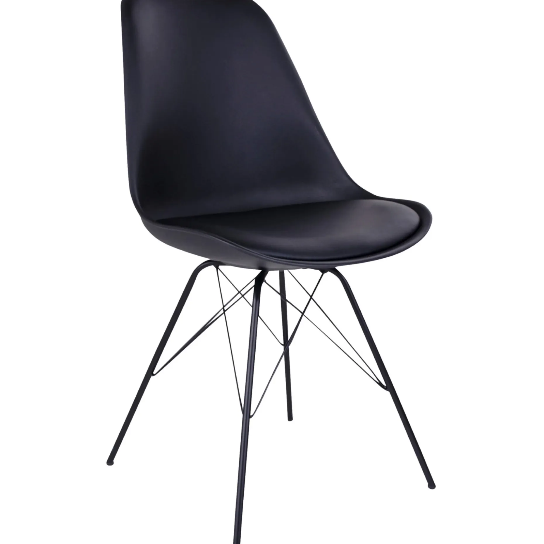 BOLIGINTERIØR ELLA SPISESTOL SORT 86 X 48 X 55 CM