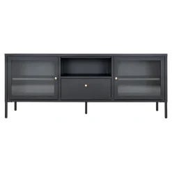 BOLIGINTERIØR NELA TV-BÆNK SORT 60 X 160 X 35 CM