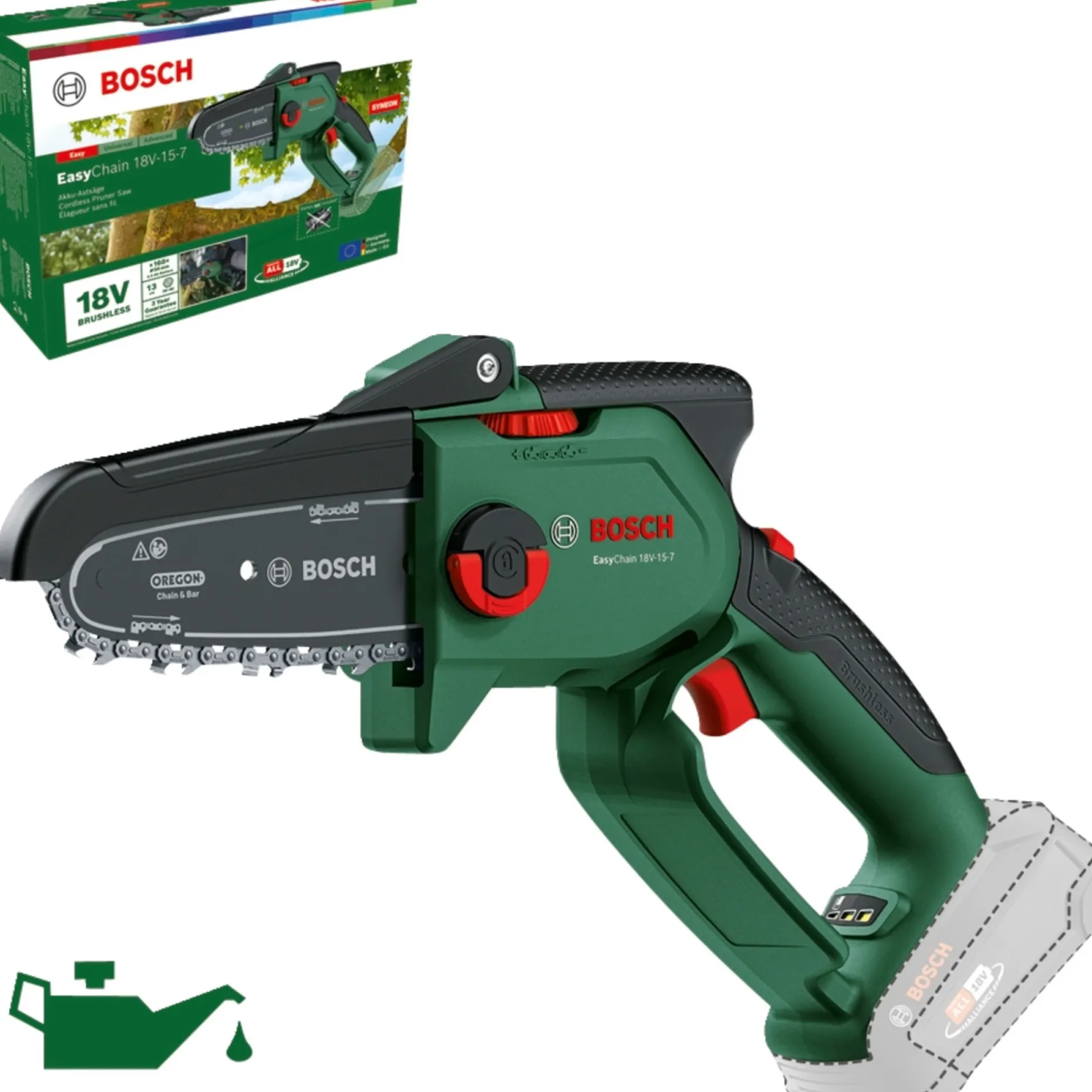 BOSCH EASY KÆDESAV AKKU 15 CM UDEN BATTERI OG LADER