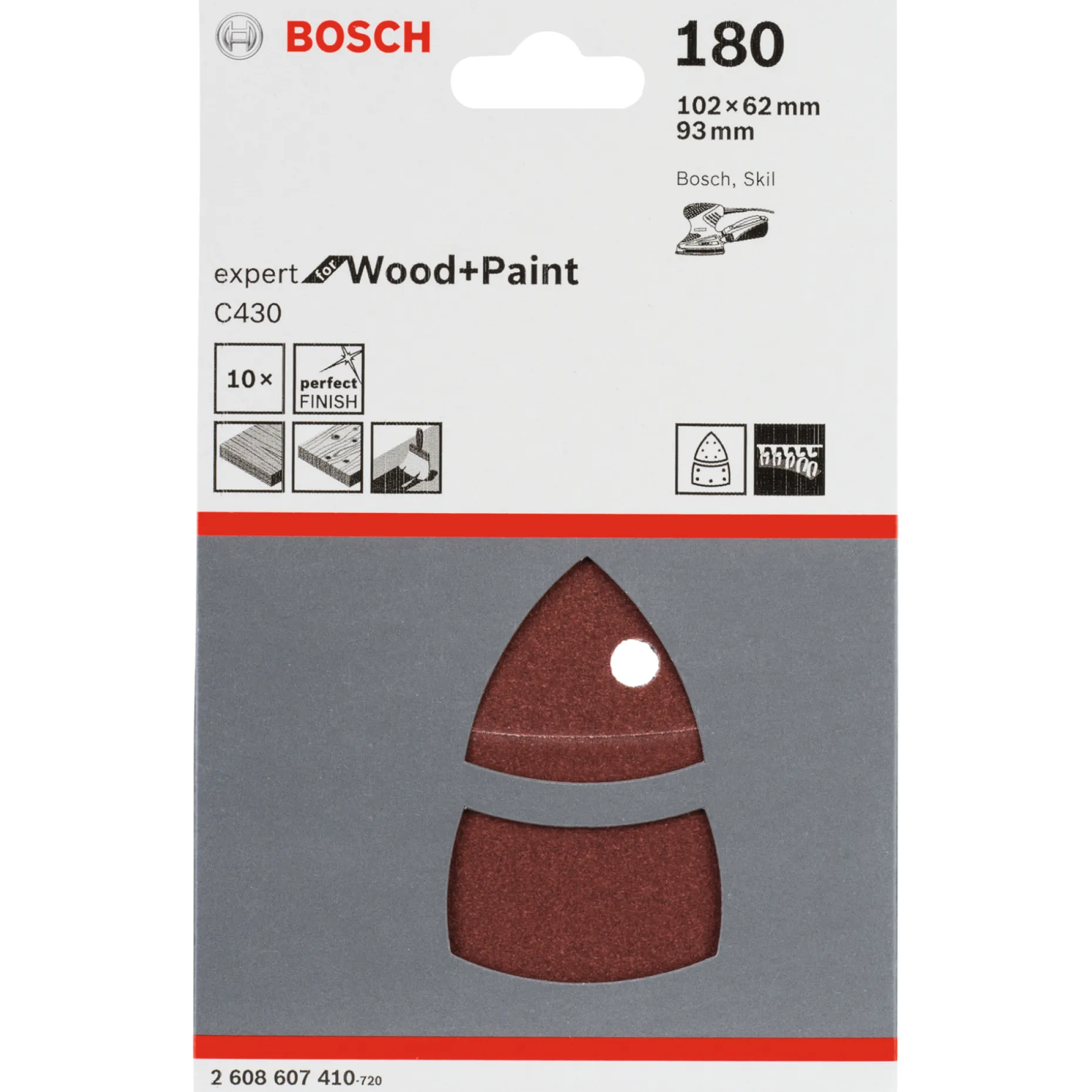 BOSCH REDWOOD SLIBEARK 180 10 STK