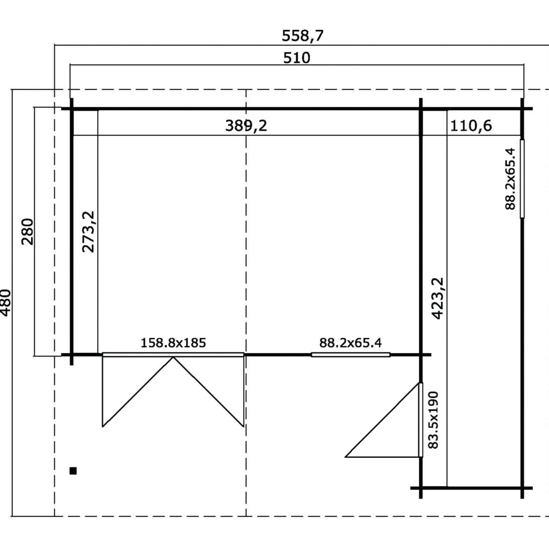 BYGNORDIC FENJA HYTTE 21,3 M2