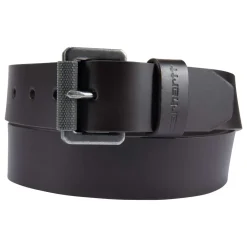 CARHARTT BRIDLE LEATHER ROLLER BUCKLE BELT BÆLTE DARK BROWN 38