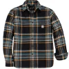 CARHARTT FLANNEL LONG-SLEEVE PLAID SHIRT SKJORTE L SORT
