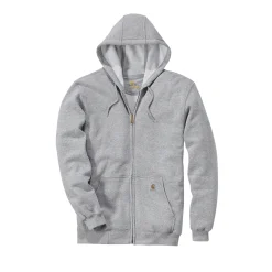 CARHARTT LOOSE FIT MIDWEIGHT FULL-ZIP SWEATSHIRT HÆTTETRØJE L LYS GRÅ