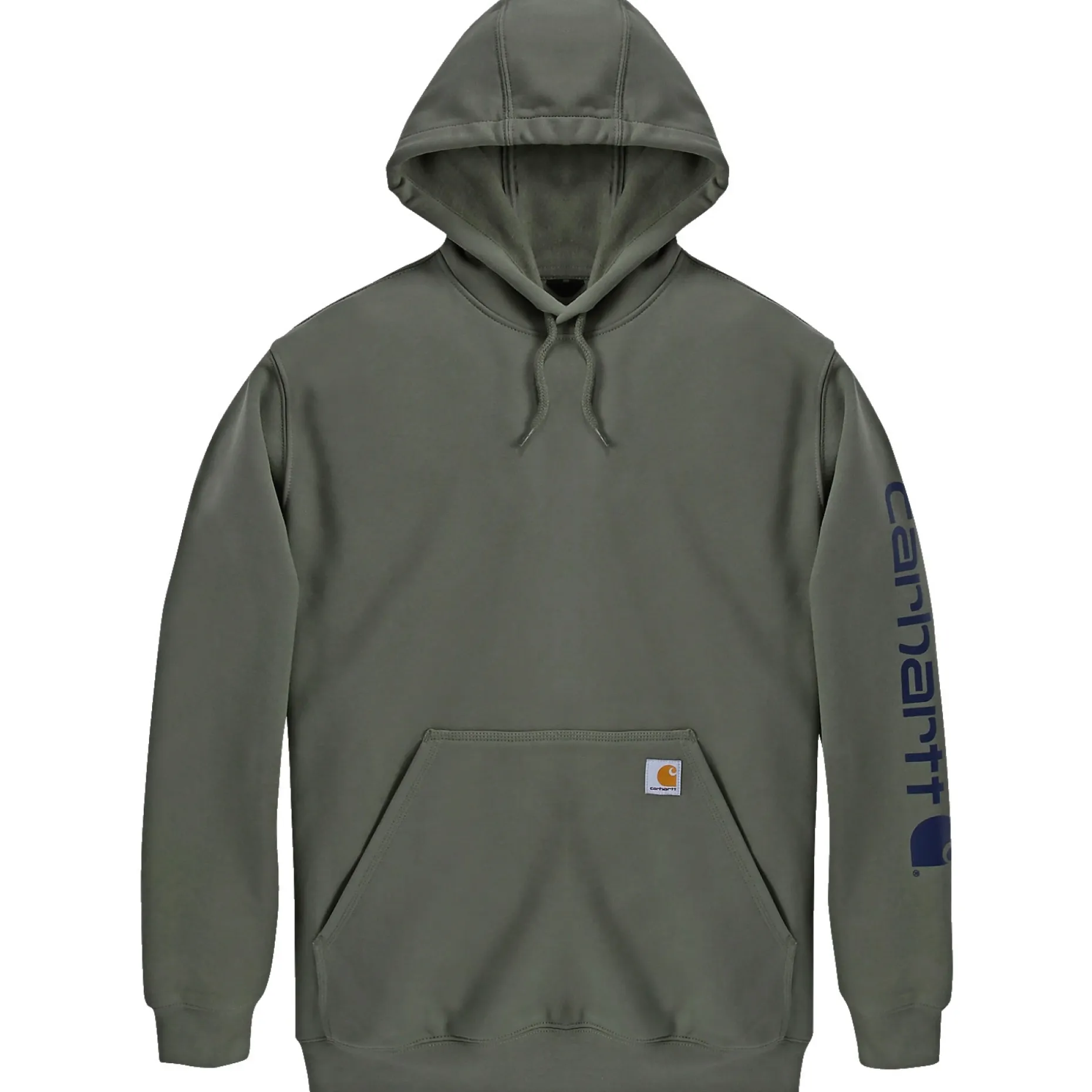 CARHARTT LOOSE FIT MIDWEIGHT LOGO SLEEVE GRAPHIC SWEATSHIRT HÆTTETRØJE XL GRØN