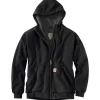CARHARTT SHERPA LINED MIDWEIGHT ZIP SWEATJAKKE L SORT