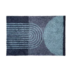 CLEAN CARPET CC-DESIGN DØRMÅTTE 50X75 CM TURKIS/GRÅ