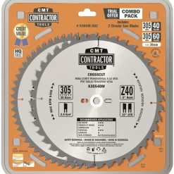 CMT Z40-60 W C RUNDSAVKLINGESÆT 305X30 MM