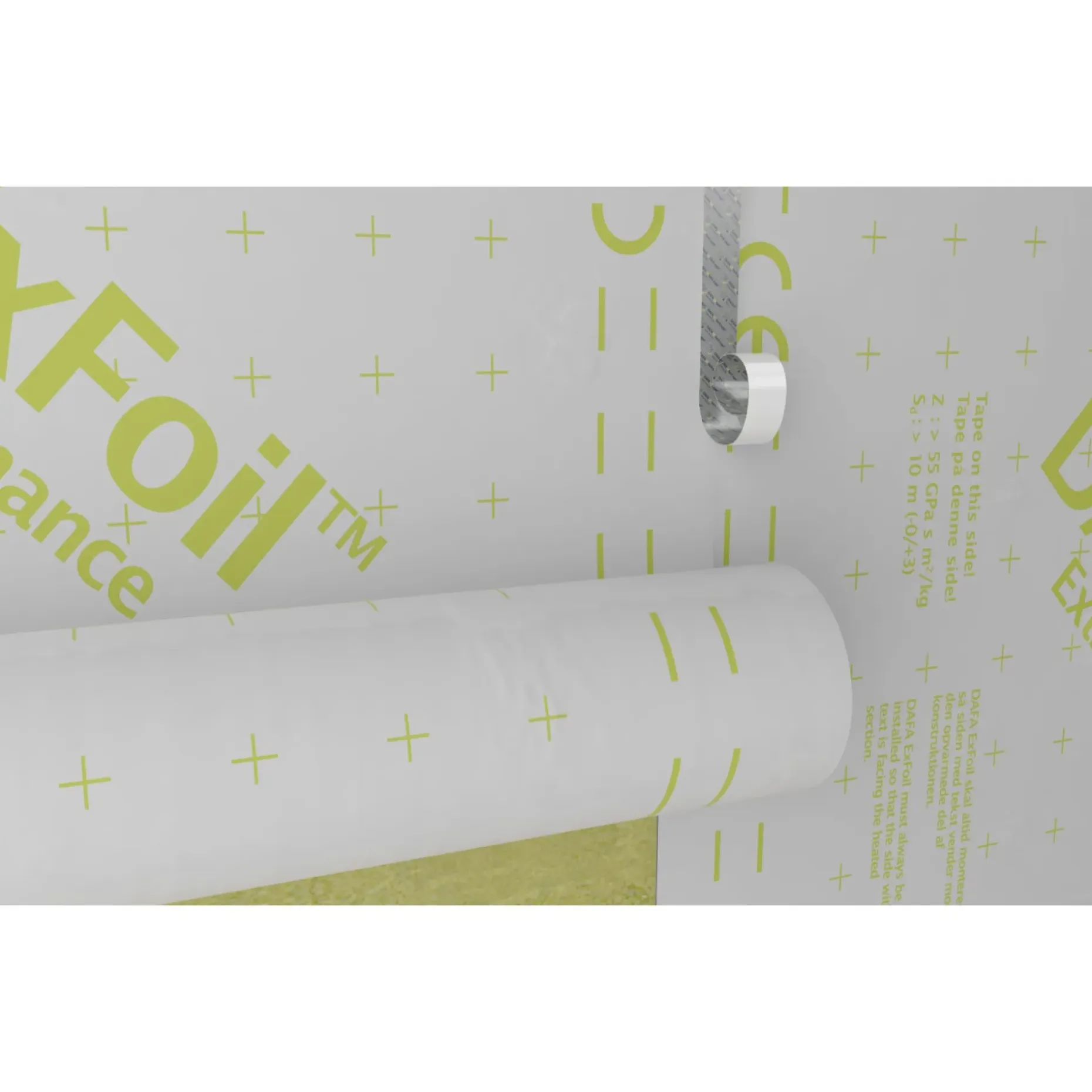 DAFA AIRSTOP SYSTEM HI-TACK GRÅ PAPIRLINER DAMPSPÆRRETAPE 60 MM X 25 M