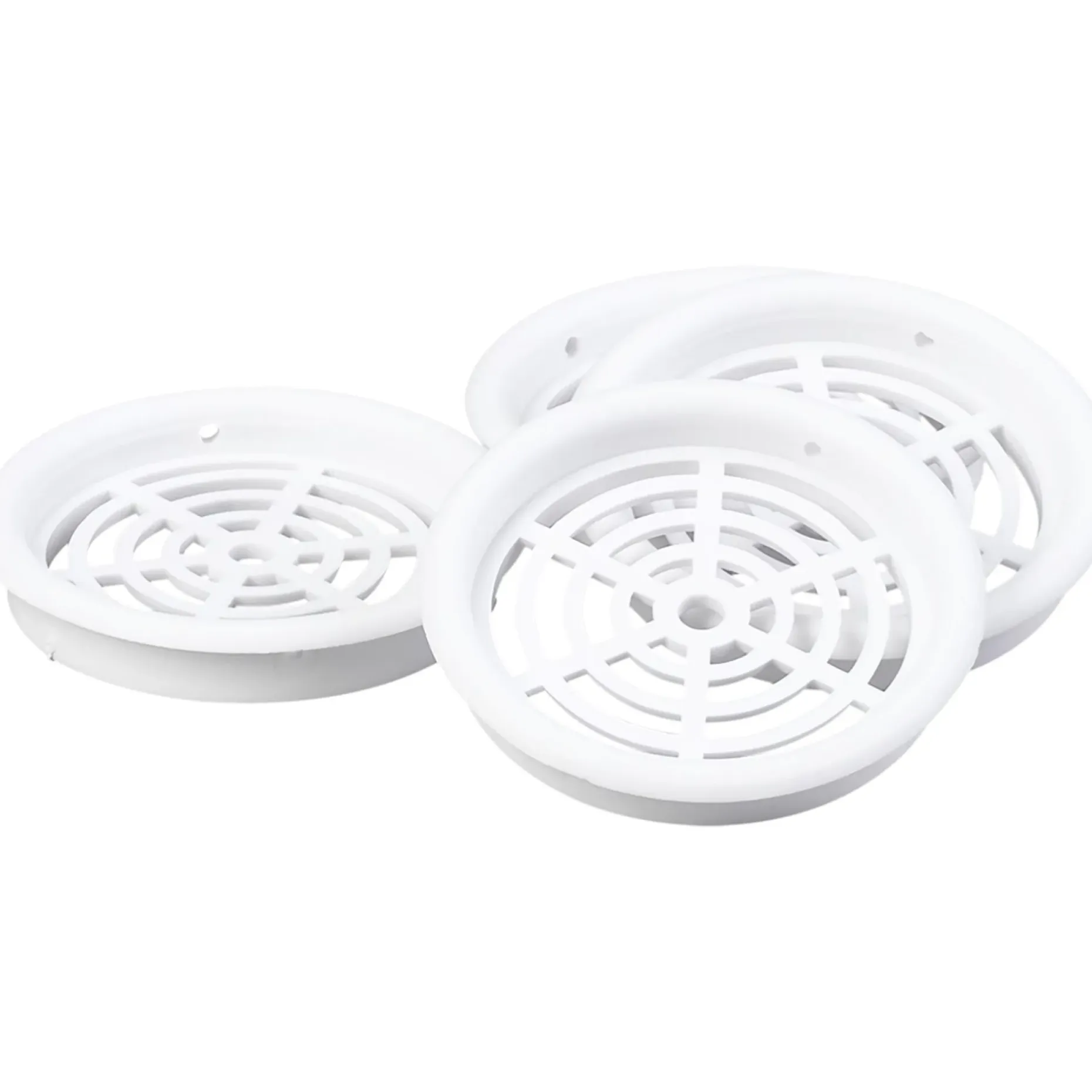 DUKA 61.1, Ø43 MM, 4 STK. SKABSRIST HVID