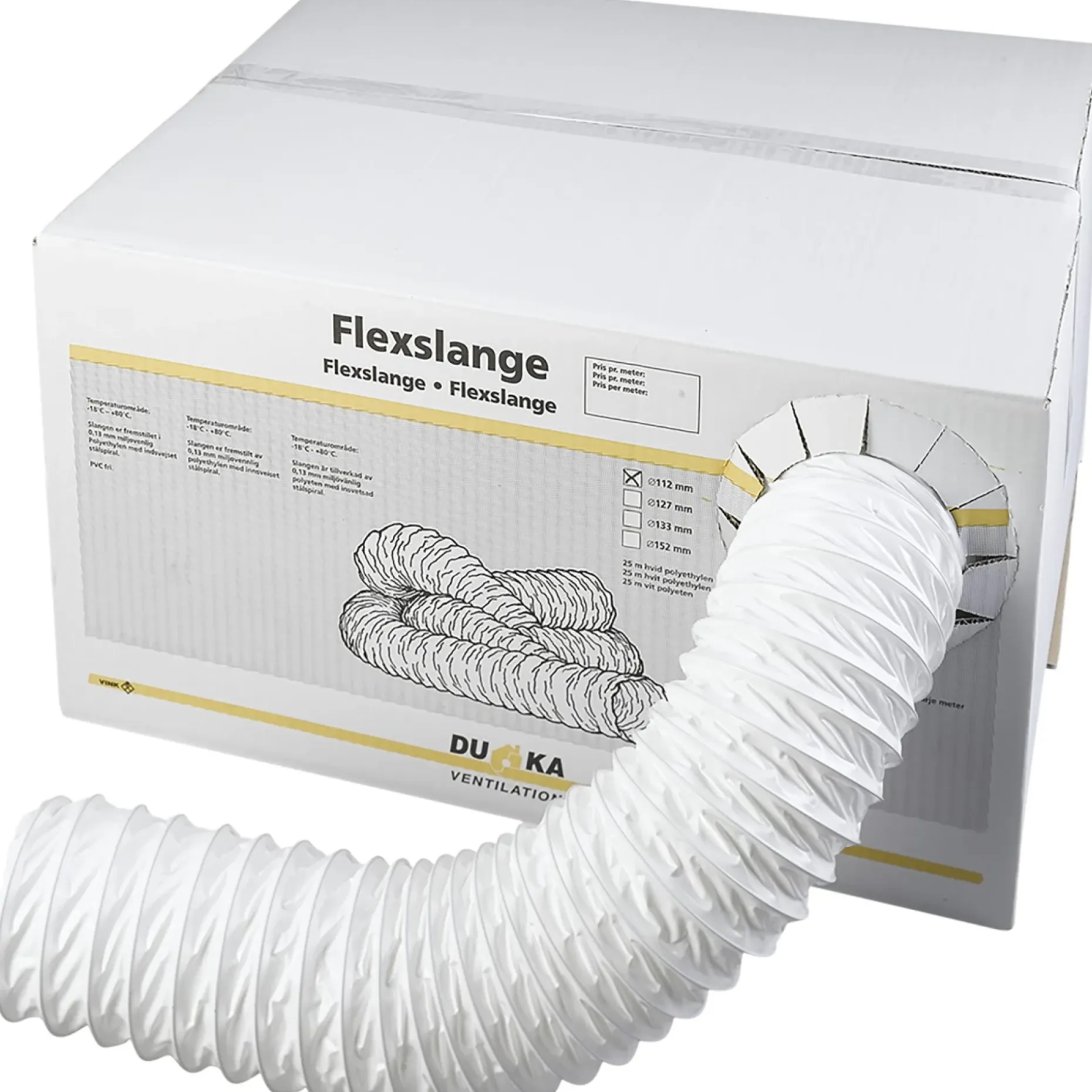 DUKA FLEXSLANGE Ø127 MM 25 M