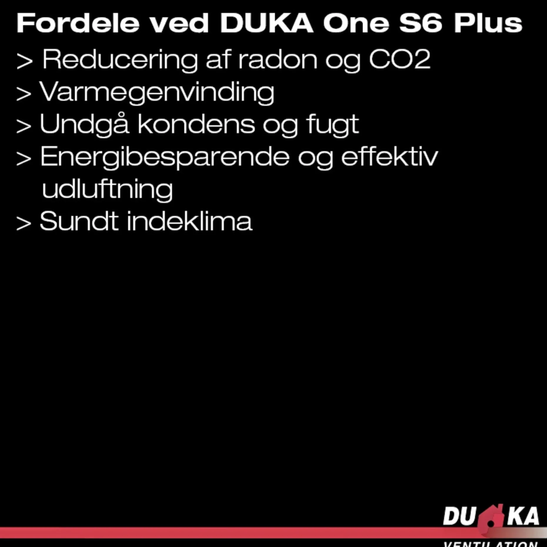 DUKA ONE S6 PLUS VARMEGENVINDING 160 MM