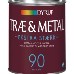 DYRUP 90 EKSTRA STÆRK TRÆ- OG METALMALING 1 L HVID
