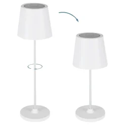 EGLO DÆMPBAR GENOPLADELIG BORDLAMPE HVID