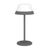 EGLO MEGGIANO GENOPLADELIG BORDLAMPE GRÅ/HVID