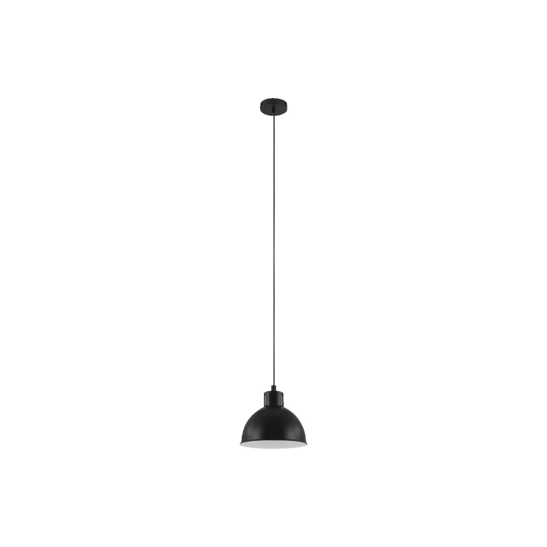 EGLO TRURO PENDEL SORT/HVID 21 CM