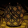 EGLO Z_SOLAR SOLCELLE LAMPE SORT/GULD/NØD 33,5 CM