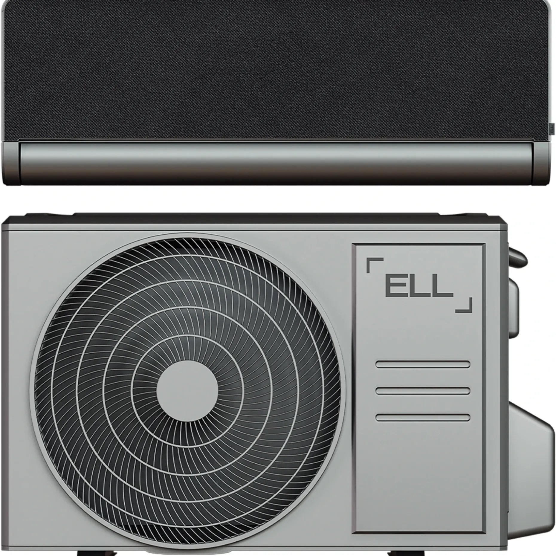 ELL FRONT DARK 12 KOMPLET VARMEPUMPE 110 M2