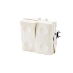 FESH SWITCH CURVELINE DOBB. KORR. - 1,0 MODUL AFBRYDER HVID