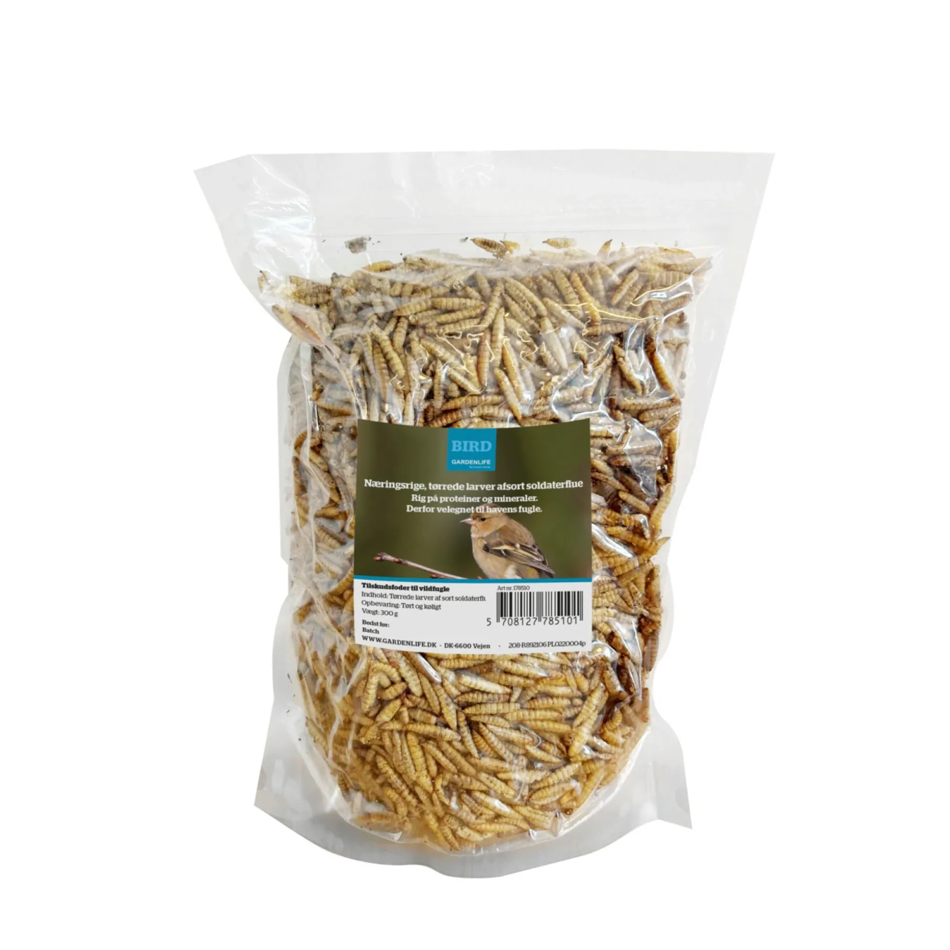 GARDEN LIFE TØRREDE SOLDATERFLUELARVER 300G