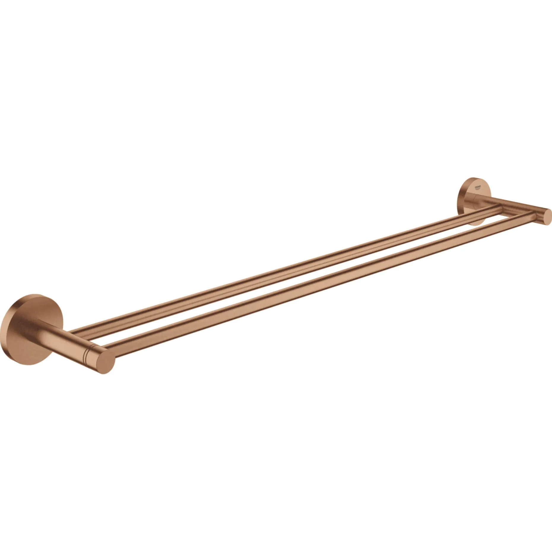 GROHE ESSENTIALS QUICKFIX, DOBBELT HÅNDKLÆDESTANG MAT KOBBER 60 CM