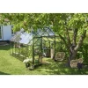 HALLS QUBE+ 812 DRIVHUS EKSKL. SOKKEL 3 MM HÆRDET GLAS SORT 9,9 M2