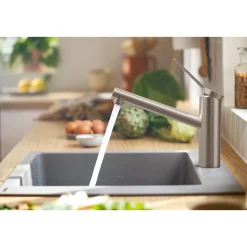 HANSGROHE ZESIS M33 150 KØKKENARMATUR BØRSTET KROM