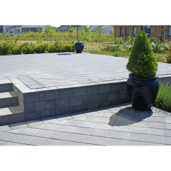 IBF BONDESTEN NORMALSTEN BELÆGNINGSSTEN 5 X 14 X 21 CM SORT