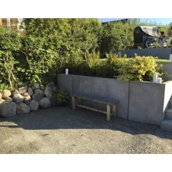 IBF PARKLINE T-ELEMENT STØTTEMUR 10 X 120 X 80 CM GRÅ