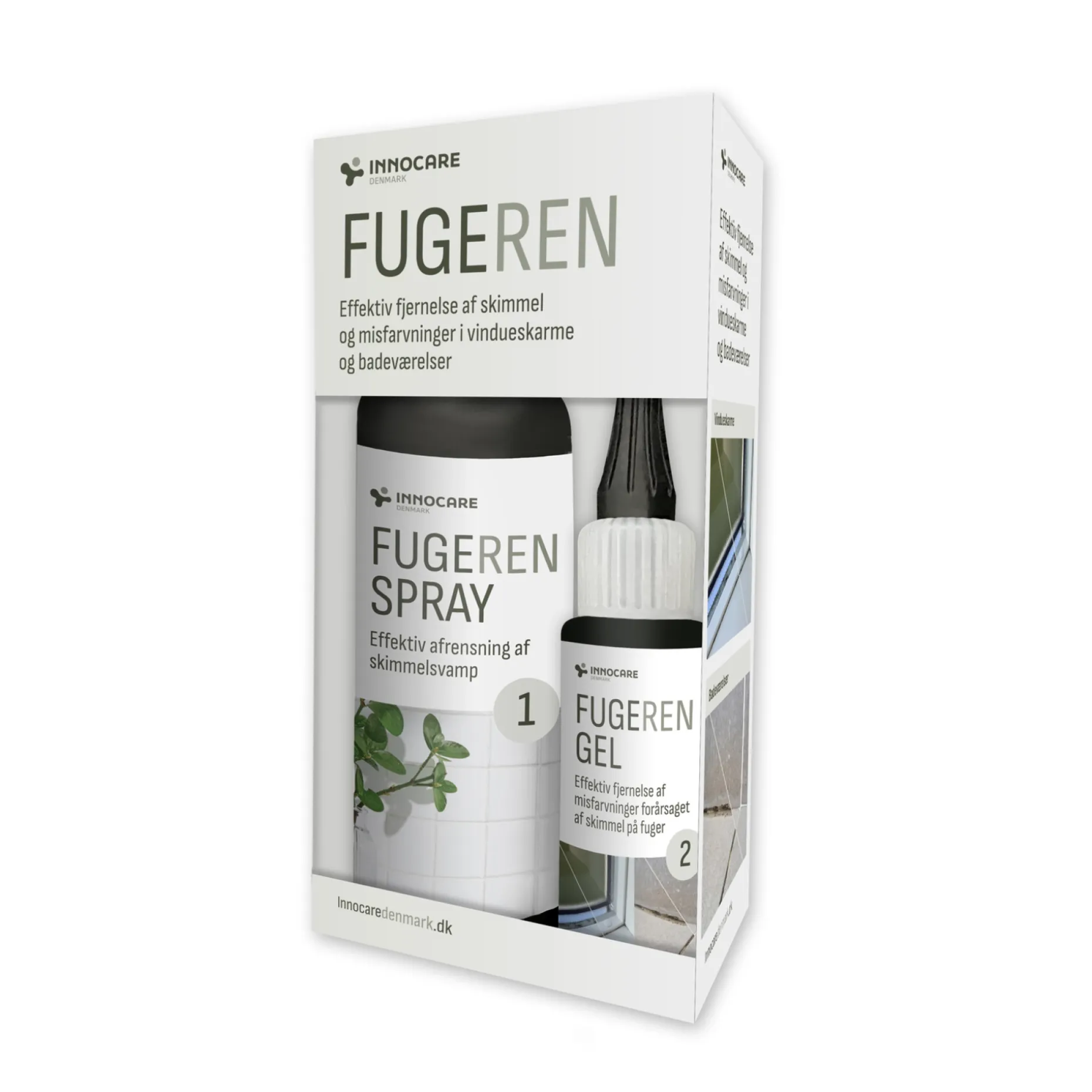 INNOCARE FUGE REN RENGØRINGSSÆT 60 + 30 ML