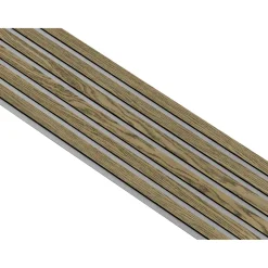 I-WOOD AKUSTIKPANEL EG MØRKEBRUN OLIE 17 X 300 X 2400 MM