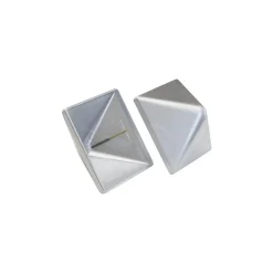 KOKILLE PYRA 104 STOLPEHAT ALUMINIUM GRÅ 104 X 104 MM