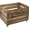 LAND ÆBLEKASSE TRÆ NATUR 40X49,4X35,2 CM
