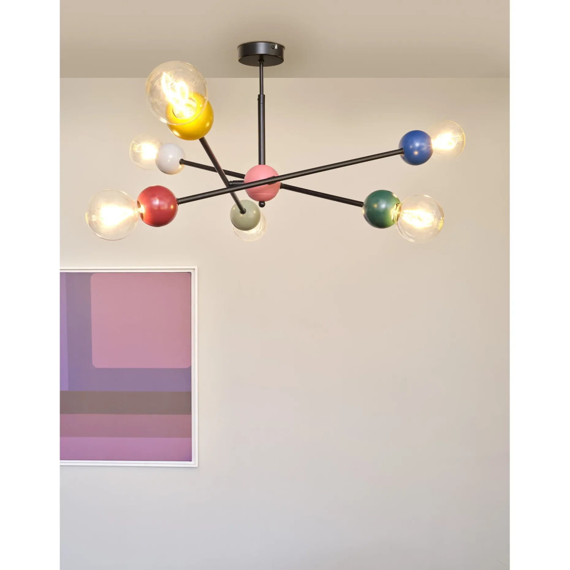 LEDVANCE DECOR BUBBLE PENDEL MULTIFARVET 31,7 CM