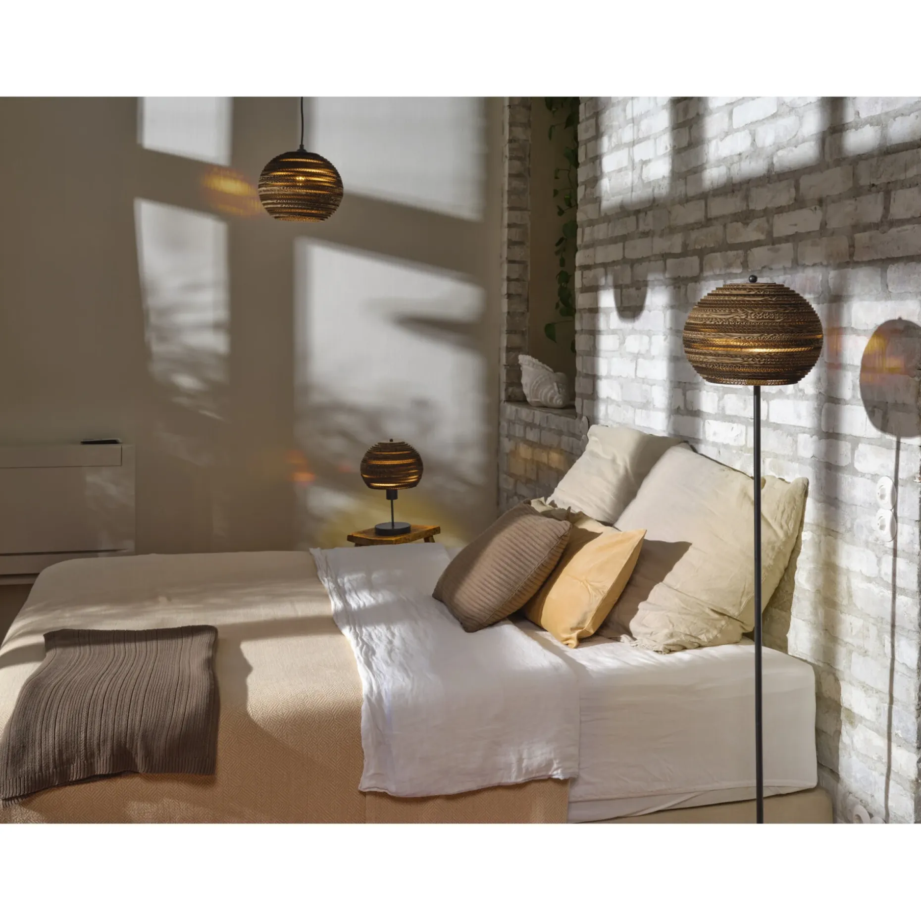 LEDVANCE DECOR CARDBOARD BORDLAMPE BRUN 24,3 CM