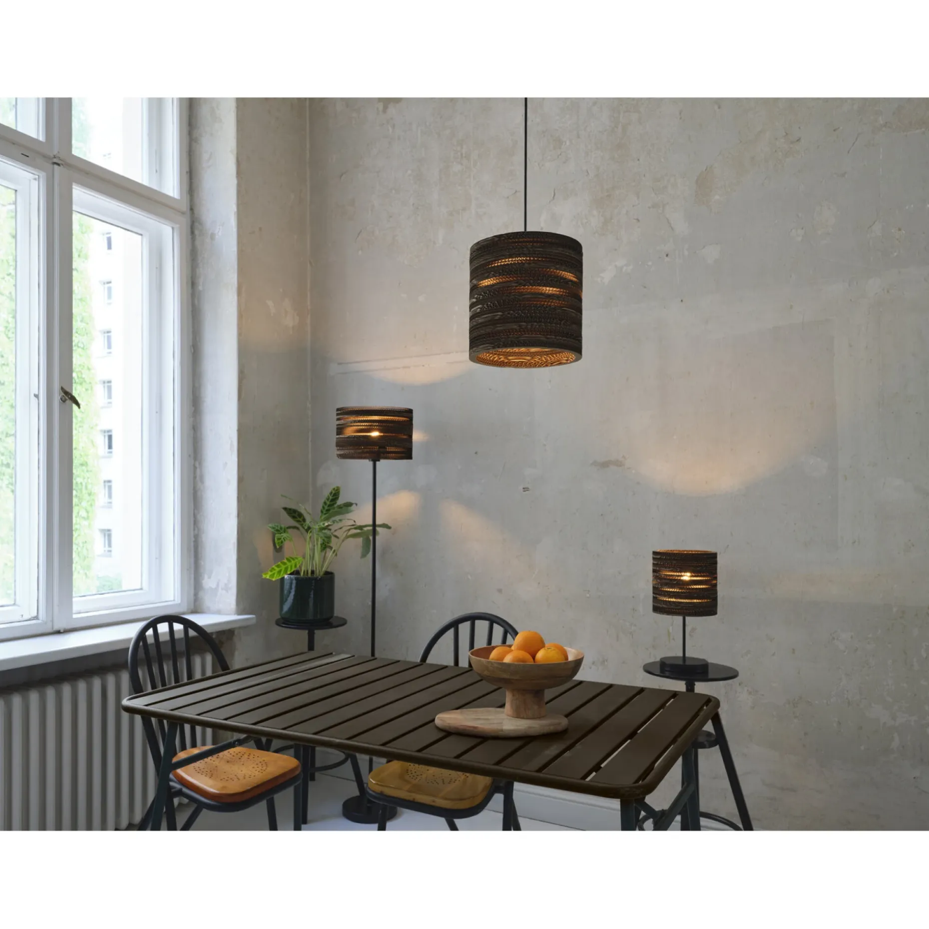 LEDVANCE DECOR CARDBOARD BORDLAMPE BRUN 25,8 CM