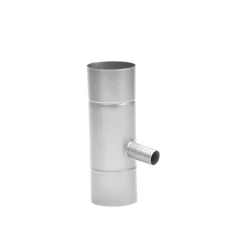 LINDAB RAINLINE 75 MM REGNVANDSOPSAMLER STÅLMETALLIC