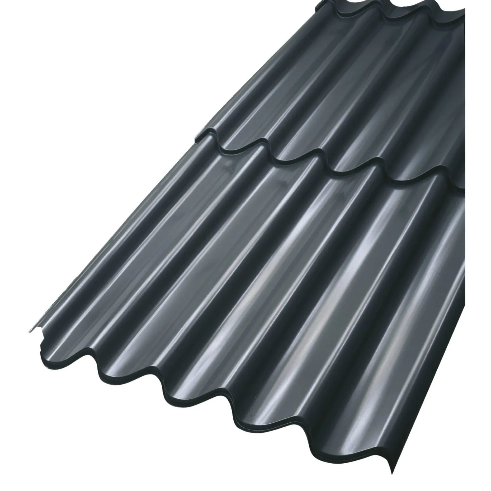 LINDAB TOPLINE 107 TAGPLADE SORT POLYESTER