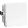 LK FUGA 1 MODUL ENKELT KRYDSNING AFBRYDER HVID