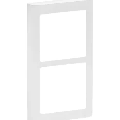 LK FUGA SOFT DESIGN 63 RAMME INKL. TEKNISK RAMME HVID 2 X 1 MODUL LODRET