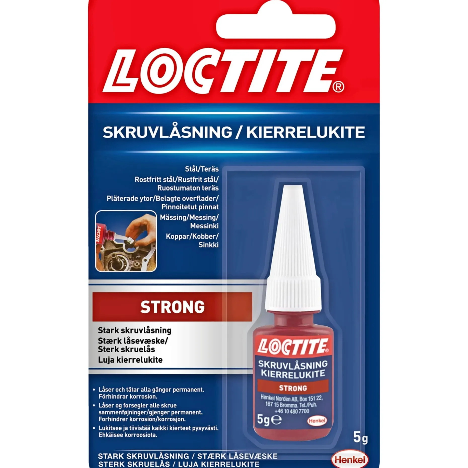 LOCTITE STÆRK LÅSEVÆSKE 5 G
